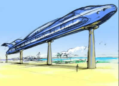 Dubai to AbuDhabi Mag Lev Transport System